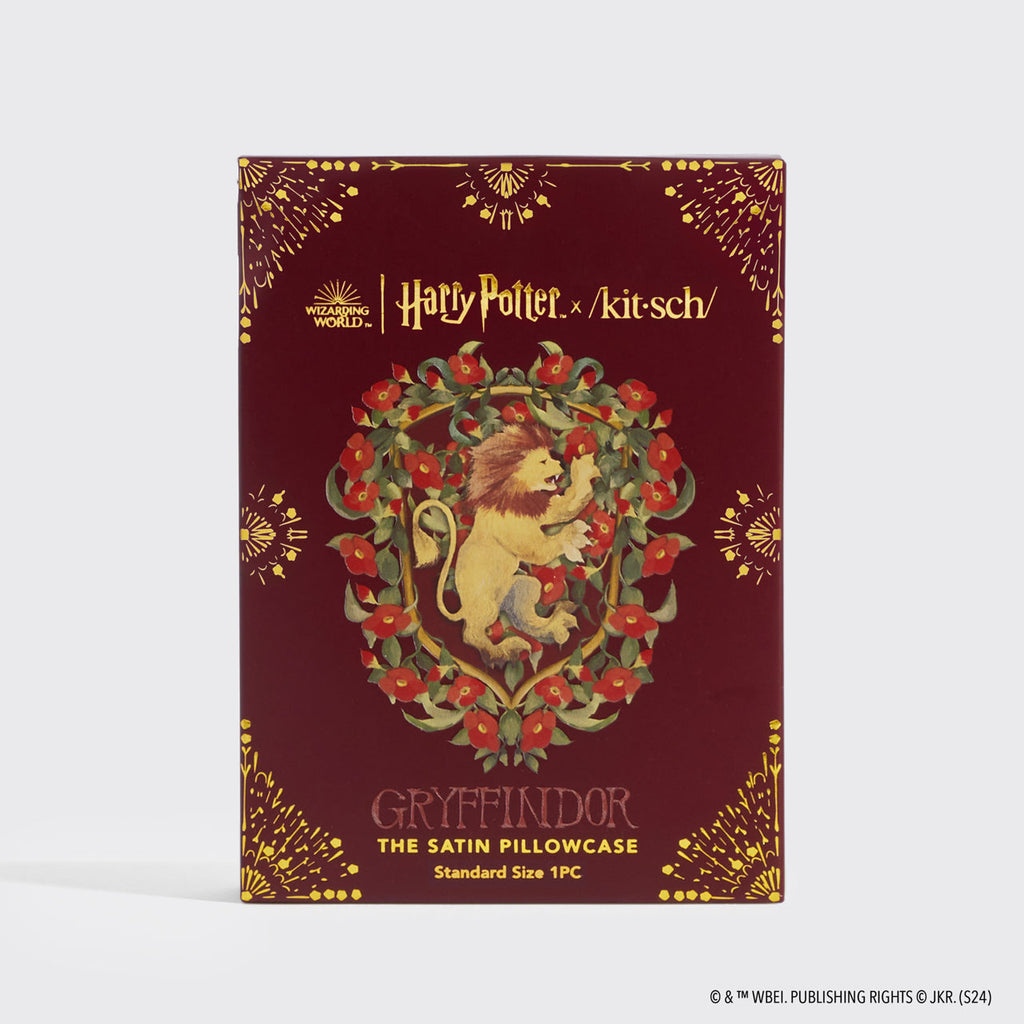 Kitsch x Harry Potter Satin Pillowcase in Gryffindor 4 Pack